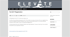 Desktop Screenshot of elevategymnastics.com